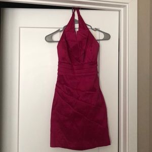 Fuchsia mini dress